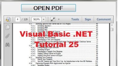 Visual Basic .NET Tutorial 25 - How to open and show a PDF file inside VB.NET Form
