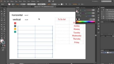 illustrator tutorial for beginners: create table in illustrator انشاء جدول في الاليستريتور