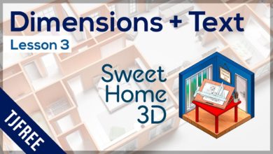 SH3D Lesson 3 - Add Dimensions and Text