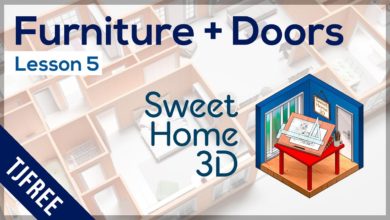 SH3D Lesson 5 - Doors, Windows, & Furniture