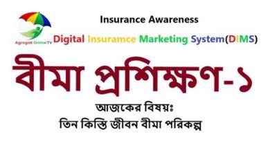 Insurance Training Part-01 Insurance Awareness Three Payment Policy in Bangla