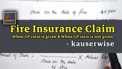 Fire Insurance Claims||loss of stock||with & without GP ratio||2 solved problems||kauserwise