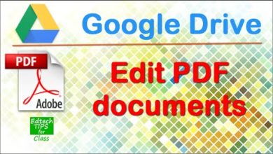 Edit PDF files in Google Drive