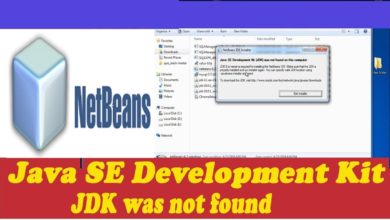 Java SE Development Kit (JDK) was not found on this computer