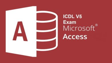 حل امتحاناتICDL V5 أكسيس (قواعد البيانات)عربي  Access (Database)Exam Arabic