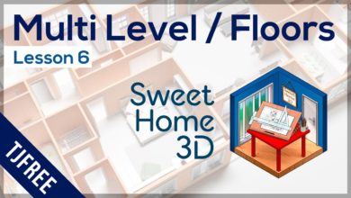 SH3D Lesson 6 - Basement & Second Floor Levels