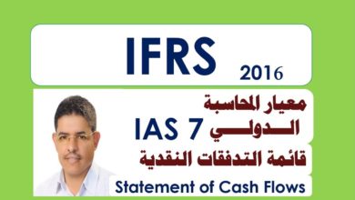 معيار المحاسبة الدولي  IAS 7 قائمة التدفقات النقدية  و طريقة عمل cash flow /احمد دحان