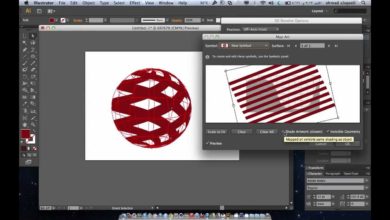 طريقة تصميم شعار على شكل كرة ثلاثية الأبعاد في برنامج الاليستريتور