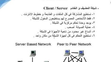 Explain Client Server Network (شرح شبكات الخادم والعميل)