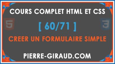 COURS COMPLET HTML ET CSS [60/71] - Créer un formulaire HTML simple
