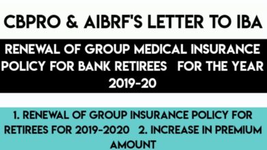 Renewal of Group Medical Insurance Policy for Bank Retirees for the year 2019-20