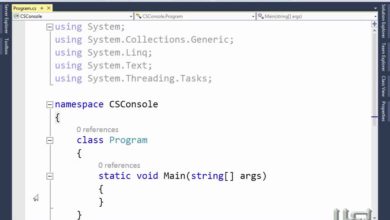006 كتابة اول كود (Visual Studio 2015, Visual Basic, Visual C Sharp)