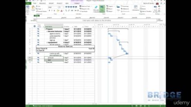 استخدام مايكروسوفت بروجكت MS Project في وضع جدول زمني بسيط وحساب التكاليف