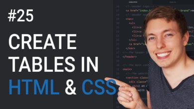 25: Table In HTML and CSS | How To Create Tables | Learn HTML and CSS | HTML Tutorial | CSS Tutorial