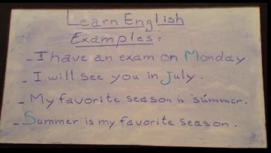 (2)- تعلم اللغة الإنجليزية من الصفر للمبتدئين - أيام الأسبوع - أشهر السنة و الفصول