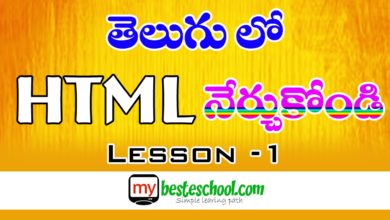 HTML in Telugu Part 1| Introduction to HTML