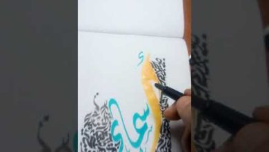 حروفيات الخط العربي  في الفن التشكيلي huruf