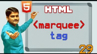 HTML video tutorial - 29 - html marquee tag