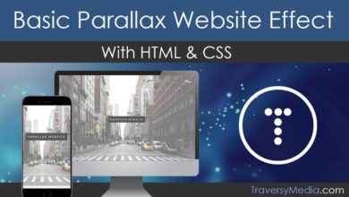 Basic Parallax Website With HTML & CSS