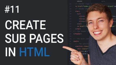 11: How to Create Sub Pages in HTML | Basics of CSS | Learn HTML and CSS | HTML Tutorial