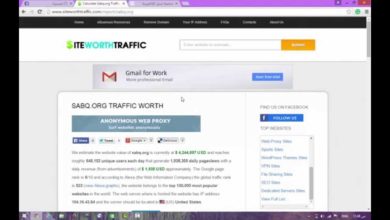 شرح موقع - Site Worth Traffic - لمعرفه ارباح المواقع