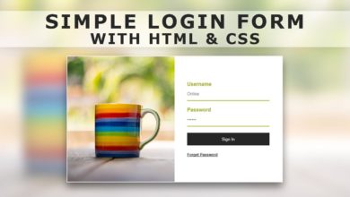 How to Create a Login Form with HTML & CSS - Design Login Form With Html & CSS