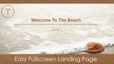 Easy Fullscreen Landing Page With HTML & CSS