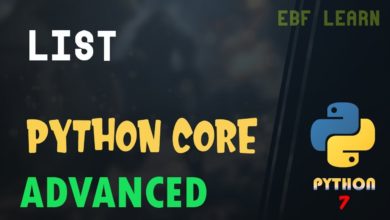 الدرس 7 من دورة البايثون : LIST (python core advanced)