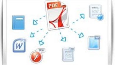 تحويل ملفات ال PDF الى صيغ عديدة من خلال زر الفارة الايمن