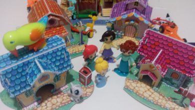 لعبة الحي السكني مجموعة البيوت البازل : العاب بنات و أولاد