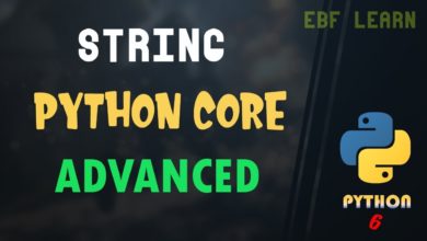 الدرس 6 من دورة البايثون : String (python core advanced)
