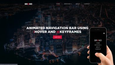 Animated Navigation Bar (Responsive in bio) | HTML and CSS Tutorial