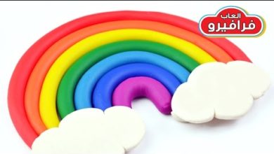 العاب صلصال للاطفال قوس قزح - تشكيل عجينة الصلصال واجمل الاشكال بالوان قوس قزح - Play doh Rainbow
