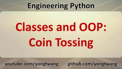 Engineering Python 12A: Classes and OOP - Coin Tossing