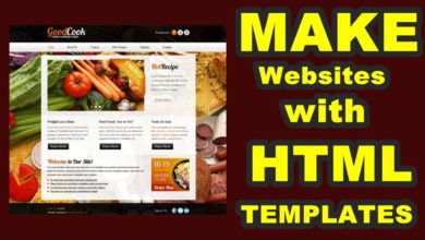 Make Simple Websites With HTML Templates| HTML Templates Se Simple Website Kaise Banaye