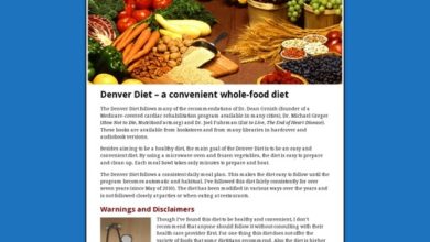 Denver Diet Whole-Food Motivation Program