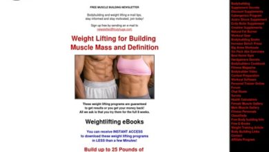 Weightlifting eBooks, Weight Lifting for Muscle Mass and Definition