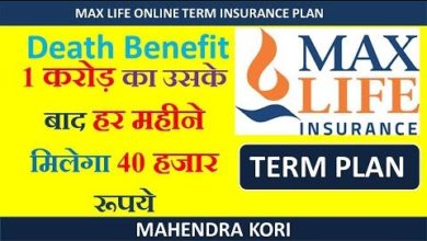 Max life online term insurance Plan | Review, feature and Benefits full detail in hindi.