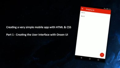 Creating a very simple app with HTML, CSS & Javascript - Part 1/3 - Onsen UI