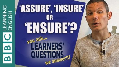 'Assure', 'ensure', 'insure' - Learners' Questions