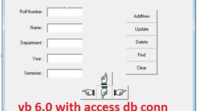 How to Connect Microsoft Access Database with Visual Basic 6.0 (vb 6.0 database connection)