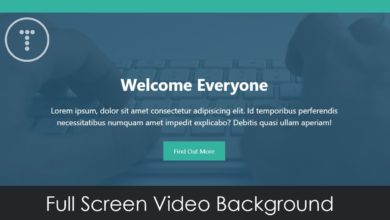 Fullscreen Video Background With HTML & CSS