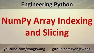 Engineering Python 13C: NumPy Array Indexing and Slicing
