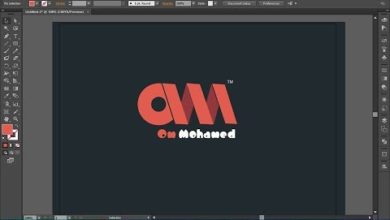 شرح عمل لوجو احترافى على برنامج اليستريتور/how to make aprofissional logo on illustrator