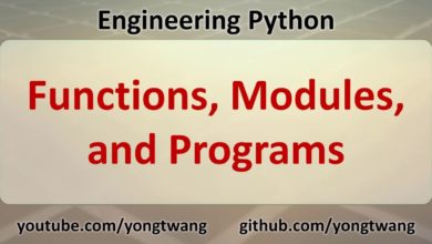 Engineering Python 03C: Functions, Modules, and Programs