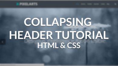 Collapsing Header Tutorial | HTML & CSS