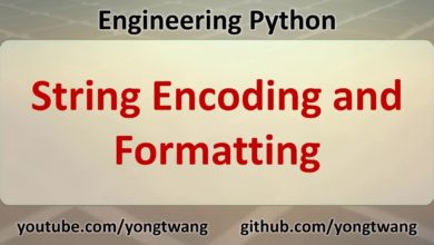 Engineering Python 05D: String Encoding and Formatting