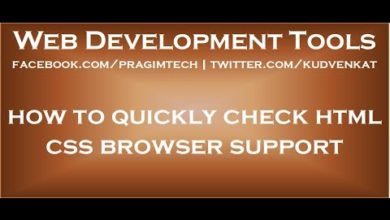 Check html css browser support