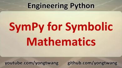 Engineering Python 14A: SymPy for Symbolic Mathematics