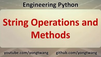 Engineering Python 05B: String Operations and Methods